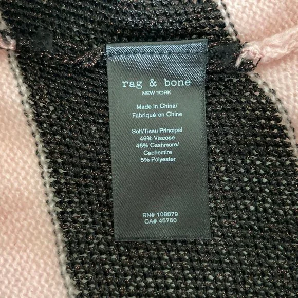RAG & BONE Annika Cashmere-blend Sweater, Stripe, S - Picture 11 of 11